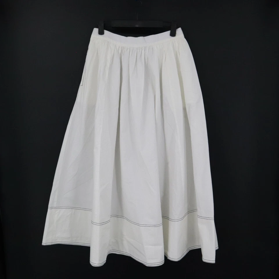 J. Falda Crew Midi Mujer 4 Clásica Atemporal Preppy Costera Boho Femenina Nueva con Etiquetas Foto 2 de 4