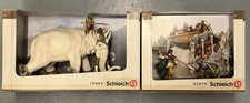 SCHLEICH KAMPFELEFANT MIT AUFSATZ + SAMURAI + 2 KÄMPFER 70063 + 42079 wie 72010