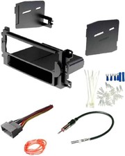 Single DIN Car Stereo Radio Install Dash Kit, Wire Harness, Antenna Adapter,...