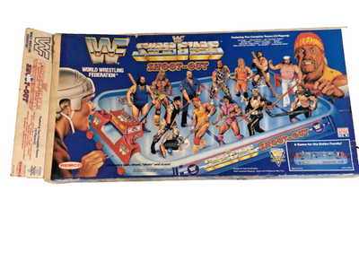 VINTAGE WWE WWF WRESTLING SUPERSTARS SHOOT OUT TABLE HOCKEY