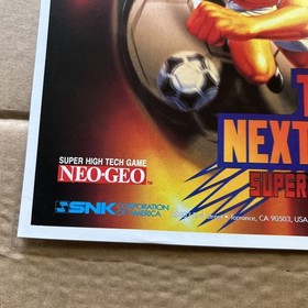 ORIGINAL  11- 8"Super Sidekicks 3 Next Glory Neo Geo Snk 1995 arcade  AD FLYER