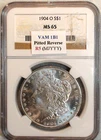 1904 O Morgan Dollar NGC MS65 VAM 1B1 UNCIRCULATED $1 Coin!