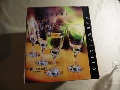 New Circleware Capri Wine Glasses- Set of 4