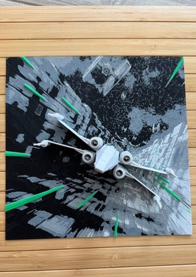 Star Wars Death Star Trench Run Art - A New Hope X-Wing & TIE Fighter - Wall Art