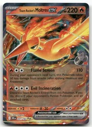 Team Rocket's Moltres ex 031/182 Destined Rivals Double Rare Holo
