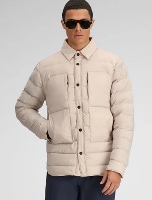 NEW Obermeyer Men's Explorer Down Shirt Jacket Size XL Cement Beige $249