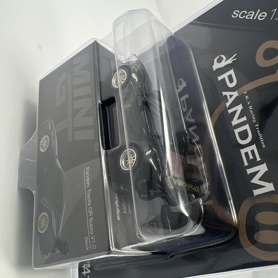 Mini GT 219 Pandem Toyota GR Supra V1 - Black LHD New in BLISTER Mijo Exclusive - Image 3 of 4