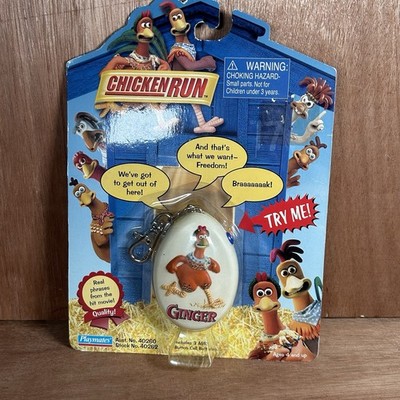 Vintage Chicken Run Talking Collectible Clip-On Ginger Toy Playmates NEW SEALED