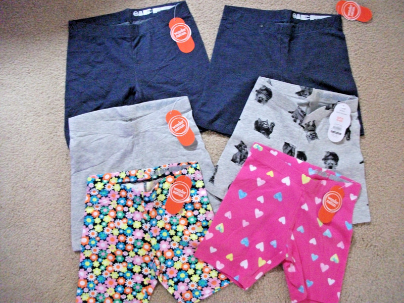 6 Pair Wonder Nation,  6-6X Girl Shorts, Kitties, Flowers, Hearts & More, NWT