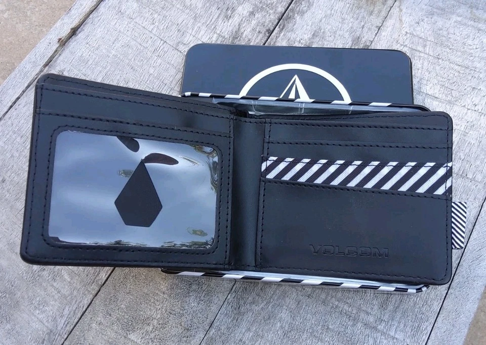 Volcom Silver Stone Mens Bi-fold Wallet Black - Image 2 of 2