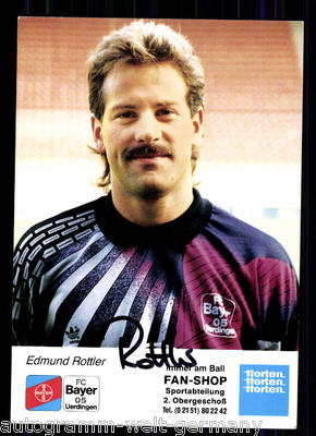 Edmund Rottler Bayer Uerdingen 1991/92 TOP AK  + A 69629