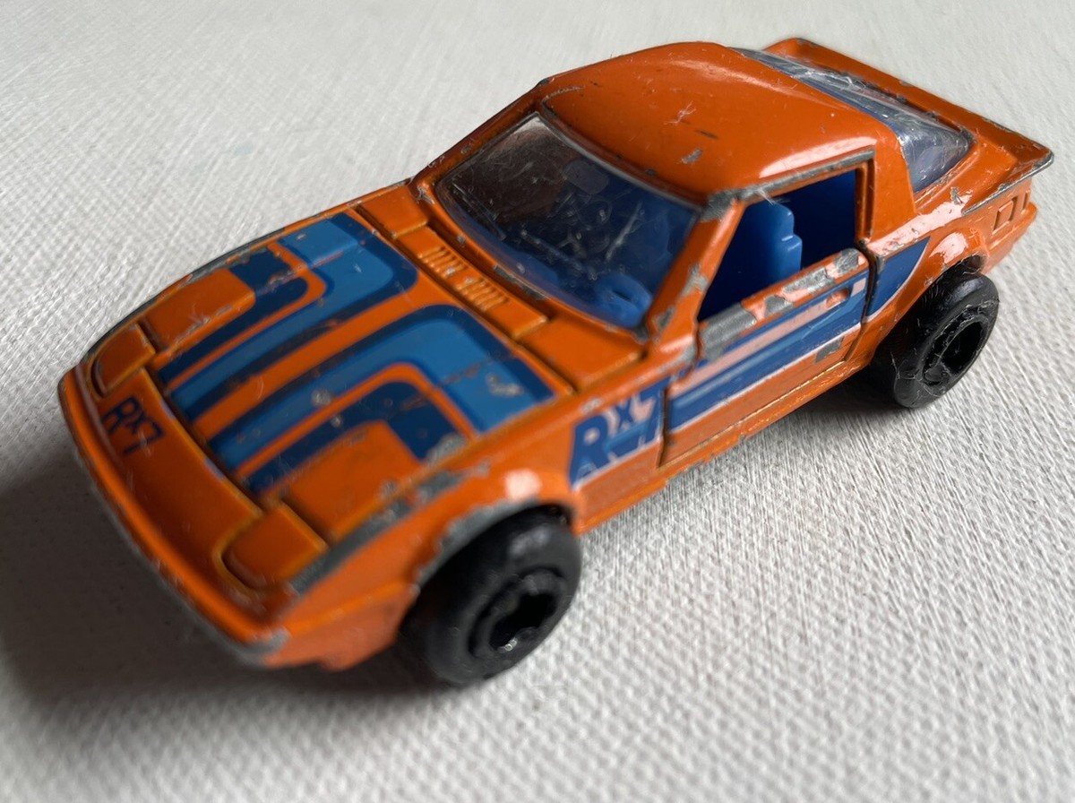 Majorette 1:56 Scale Orange Mazda RX7 Car No. 257 Made in France