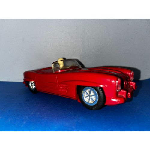 Vintage Marx Slot Car Mercedes Benz 300 SL Roadster Red 1/32 - Picture 7 of 12