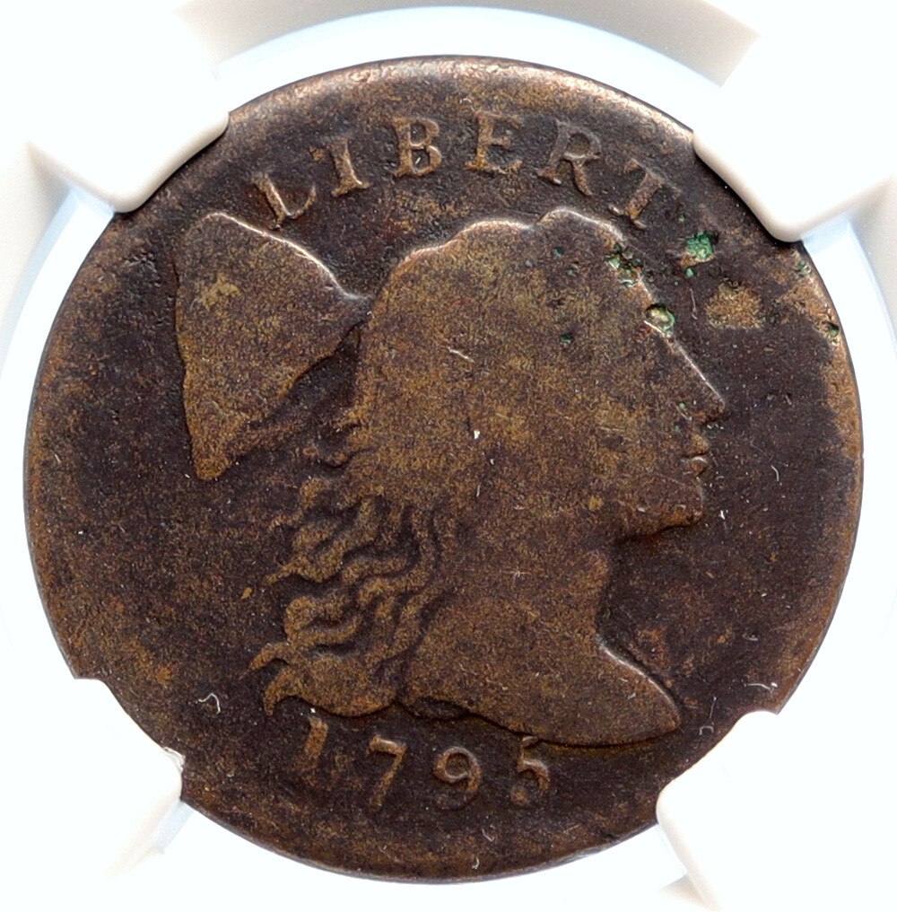 1795年 リバティ アメリカ合衆国コイン 1795 UNITED STATES US Vintage ANTIQUE OLD Liberty Cap Cent