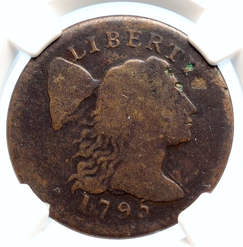 1795 UNITED STATES US Vintage ANTIQUE OLD Liberty Cap Cent Coin NGC i95553