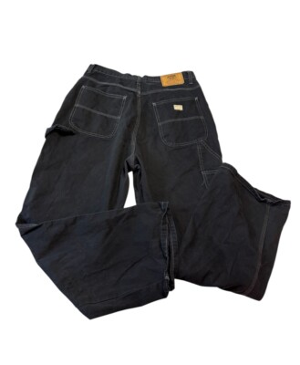 Vintage Y2K Route 66 carpenter jeans Pants junior Black Wash Size