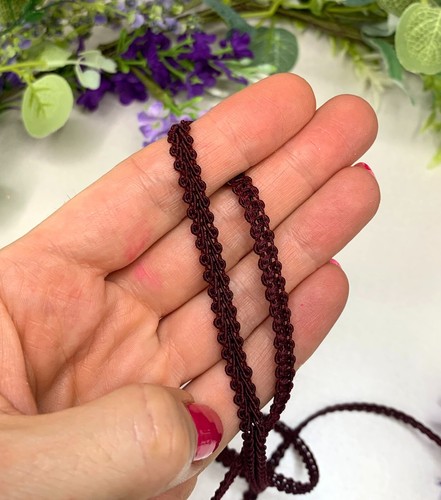 6mm scrolled gimp braid trim narrow upholstery trim doll house sewing light thin - Picture 60 of 77