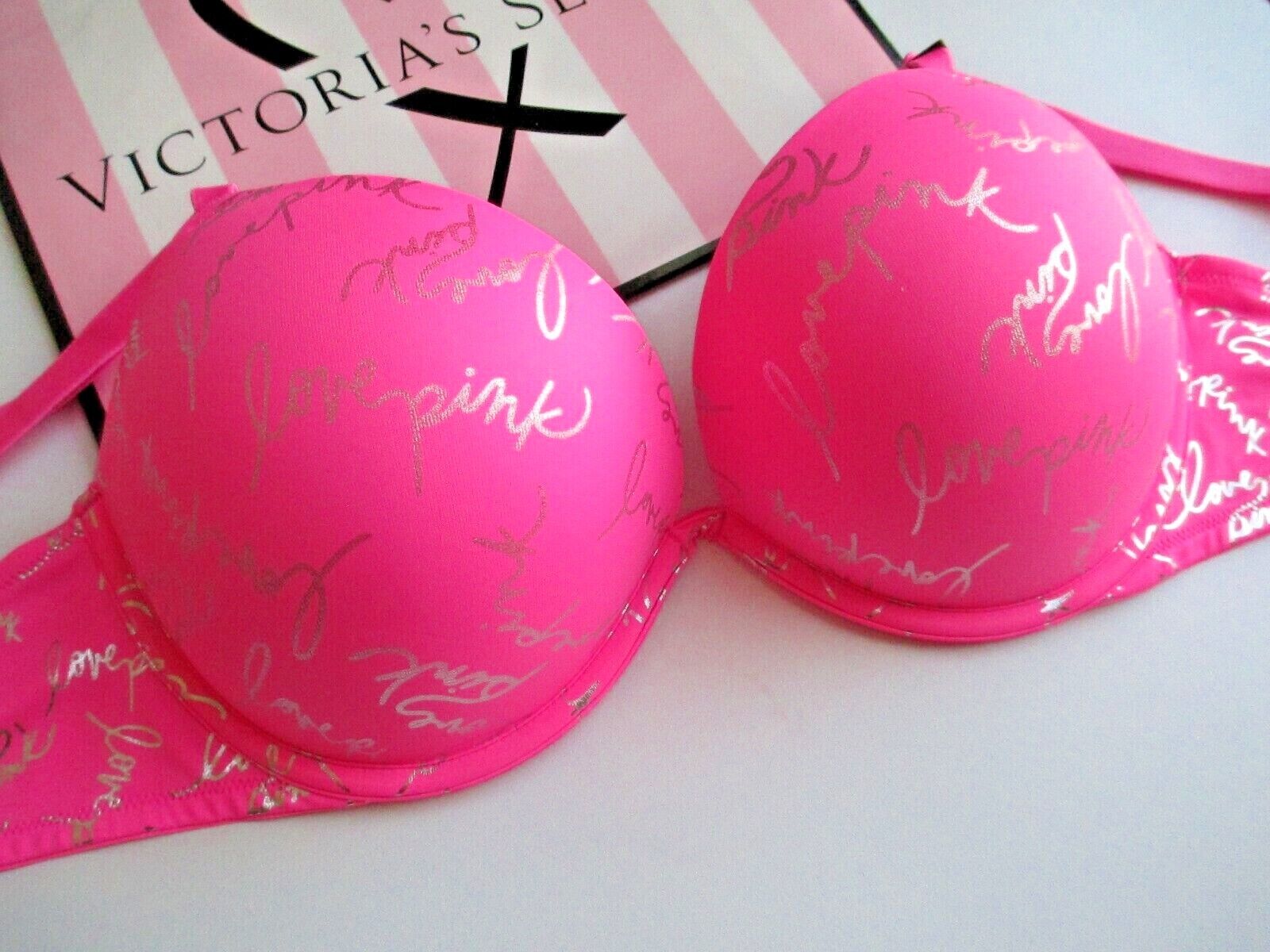 Buy Victoria's Secret Pink Wear Everywhere Push-Up Bra - Size 34DD Online  at desertcartKUWAIT