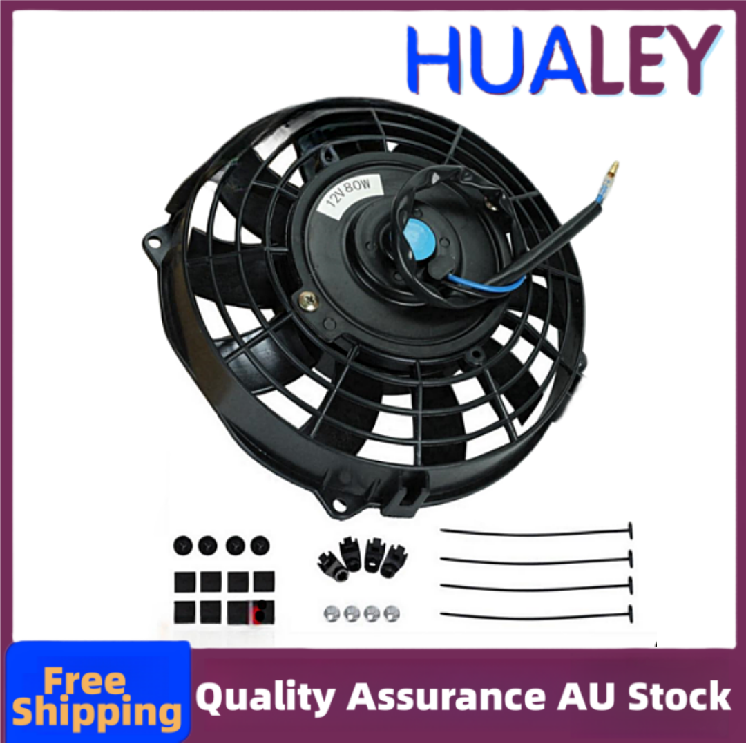 9' 'inch Fan Universal Electric Radiator Cooling Slim Push Pull ...