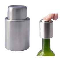 1x Stainless Steel Reusable Freshen Vacuum Bottle Red Wine Stopper Cap Sealed