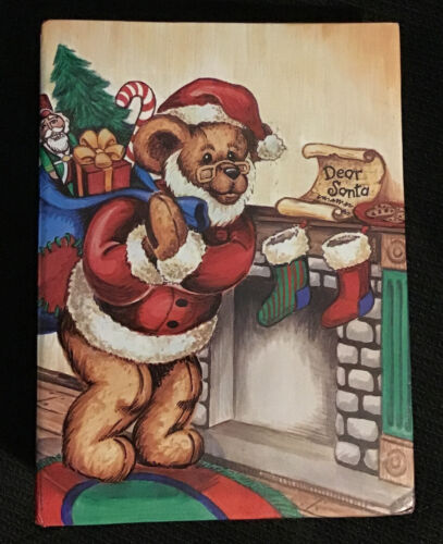 Christmas Santa Bear Photo Album - Holds 100 4 x 6 Or 6 x 4 Photos - Picture 1 of 5