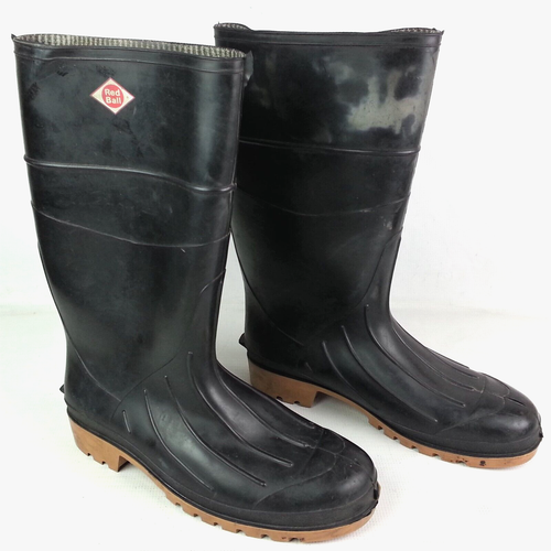 Red Ball Rubber Boots Mens 12 Muck Rain Gardening Chore Fishing Made in