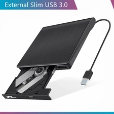 External USB 3.0 DVD RW CD Writer Drive Burner Reader Player For Laptop Dell HP
