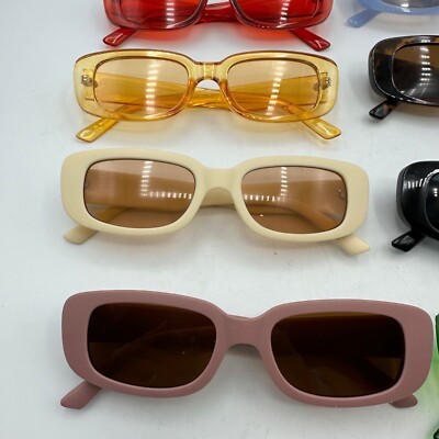 Assorted Trendy  High Quality Sunglasses Brand New Never Used Box Of 10 Trendy Sunglasses Assorted Colors Styles Unisex  main image 3