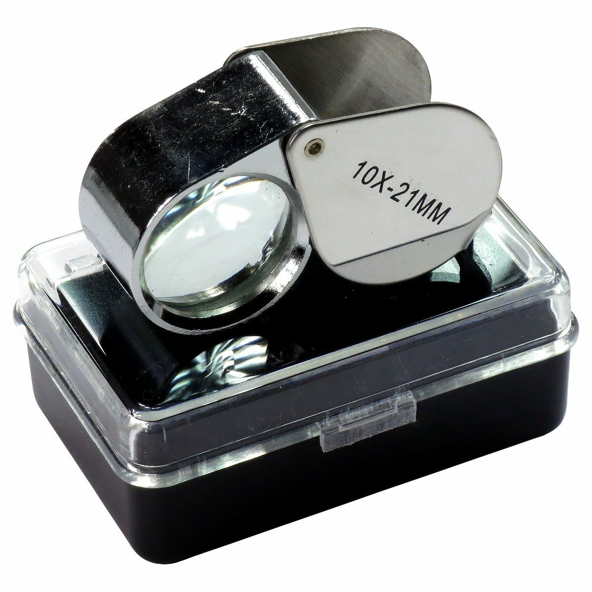 24PK 10X 21mm Jewelers Jewelry Eye Loupe Optical Reading Magnifying