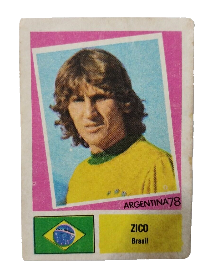 1978 FIFA World Cup Zico Rookie Card Crack Argentina Not Panini 1978 FIFA World Cup Zico Rookie Card Crack Argentina Not Panini