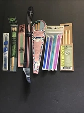 Mixed Lot 7 Sets Knitting Needles Single Point Double Point Mixed Sizes/Brands