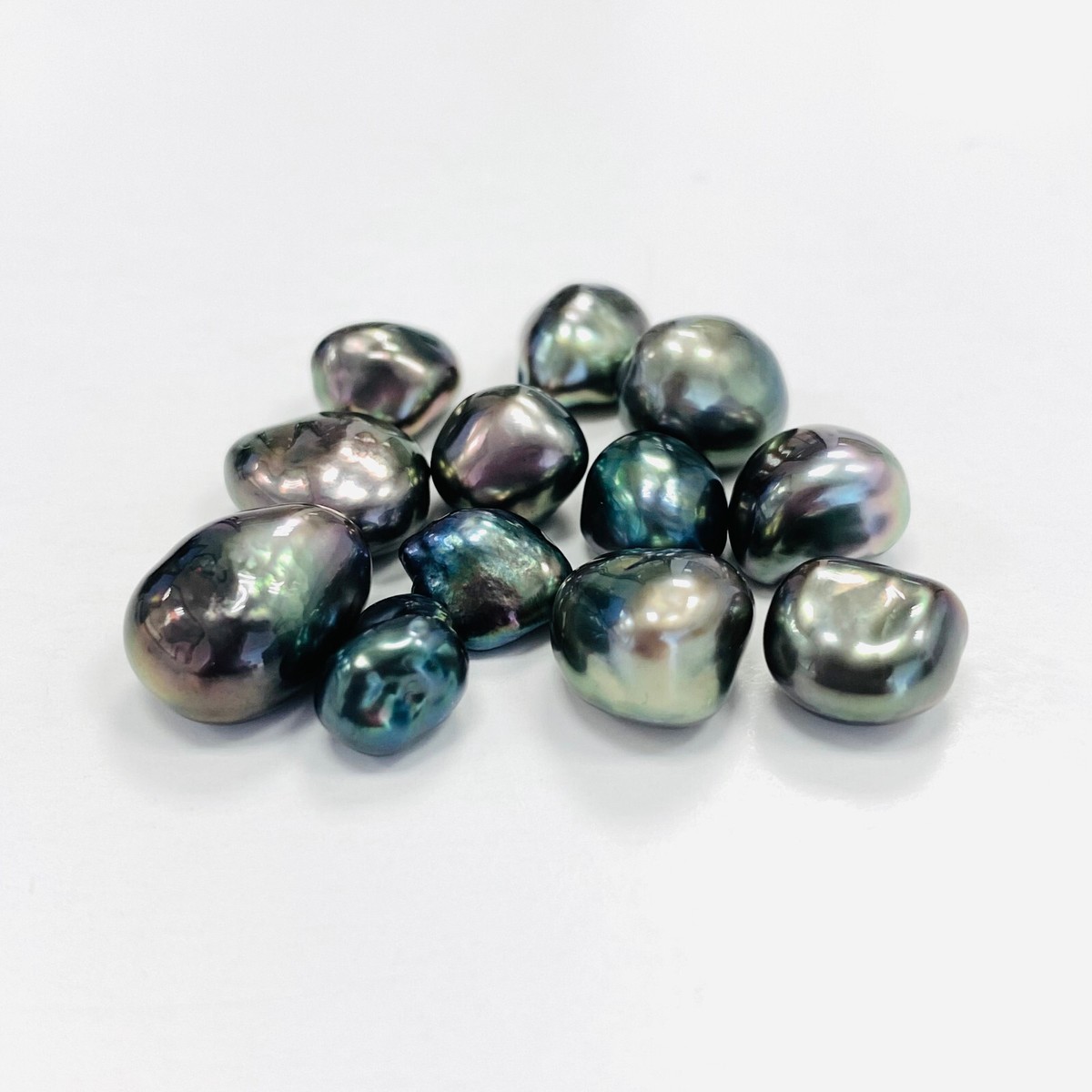 Tahitian Keshi Pearls Dark Undrilled High Luster Pieces Per Lot
