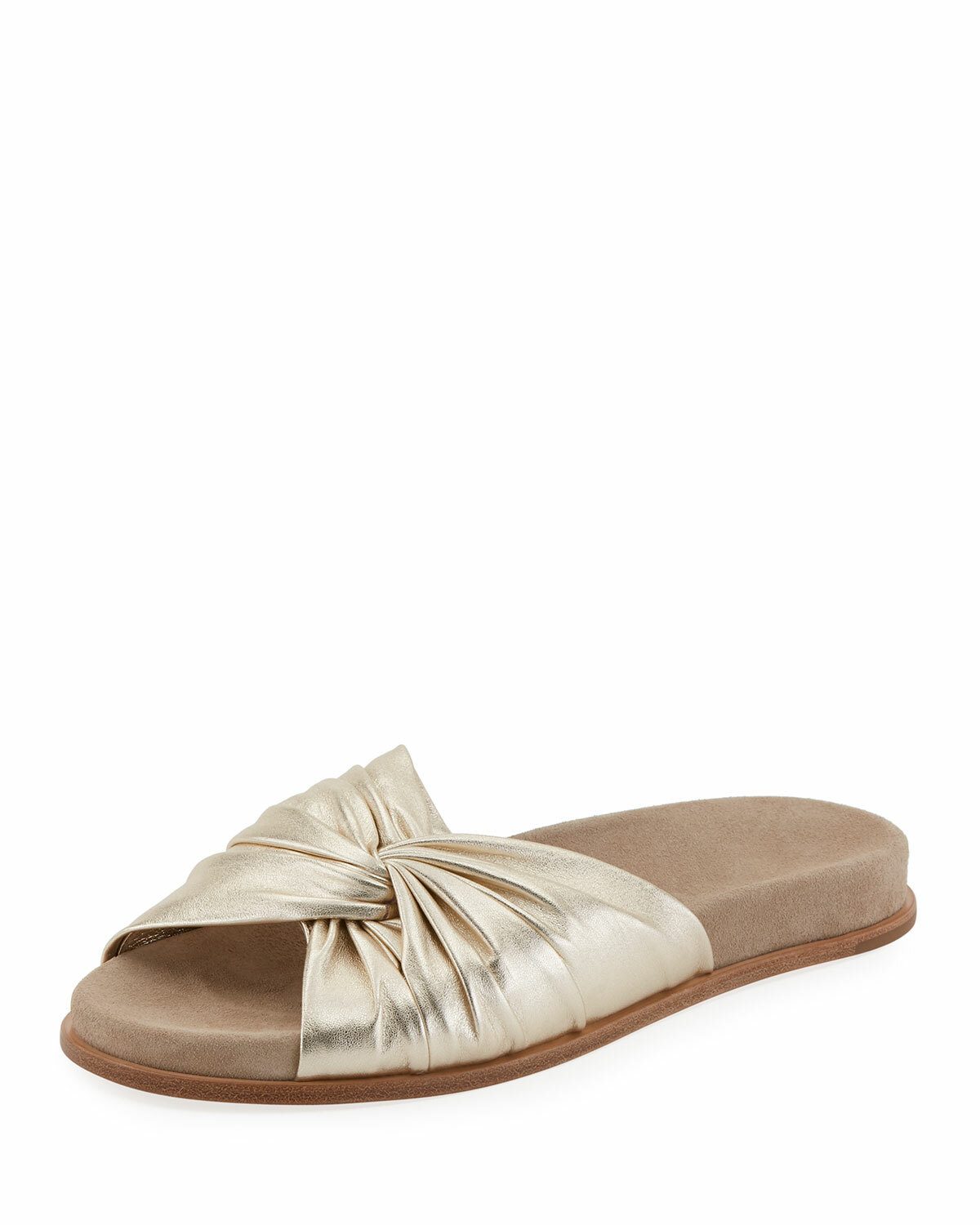 PANTOFOLA D’ORO Pantofola sandalo Prada 20 mm con torsione metallica 1XX450 Pirite taglia 35 US 5 oro