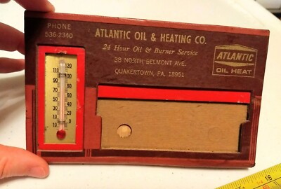 Vintage Atlantic Oil Heating Co Quakertown PA Advertising Desk
