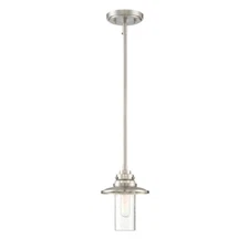 Designers Fountain Dover 1 Light Mini-Pendant, Satin Platinum - 91530S-SP