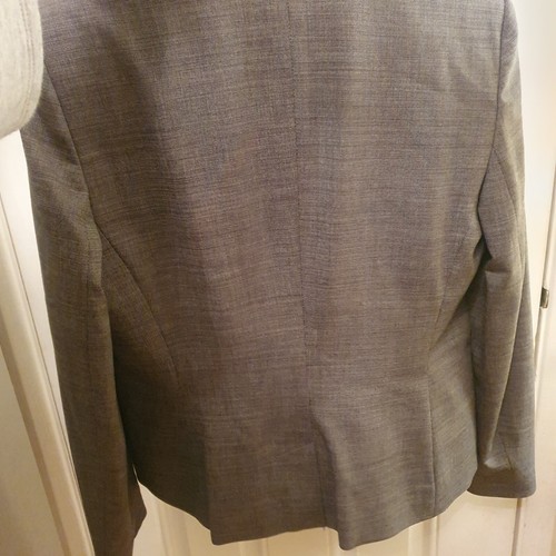Jaeger Wool Blend Skirt Suit Size 12 Womens Grey 2 piece - Picture 6 of 13