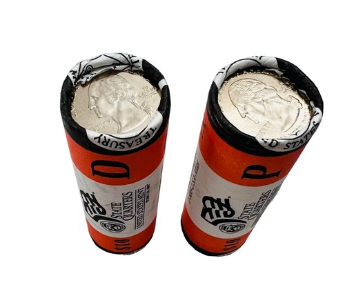 2008 P D OKLAHOMA State Quarter Rolls BU US Mint Wrapped Rolls 80 Coins 25¢ - Picture 4 of 4