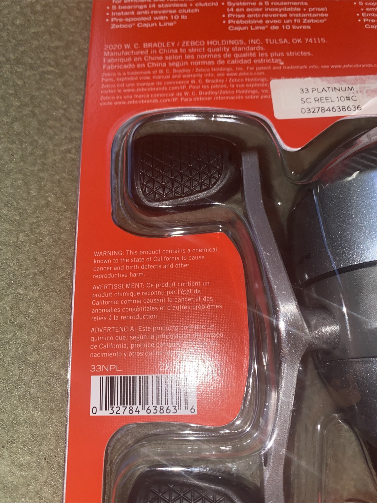 Zebco 33 Platinum Spincast Fishing Reel BRAND NEW SEALED Falak Tayyeb