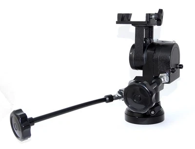 TS OPTICS Getriebeneiger AZ Montierung mit Foto Prismenschiene f Stativ,TRAZPH + PSFotodel