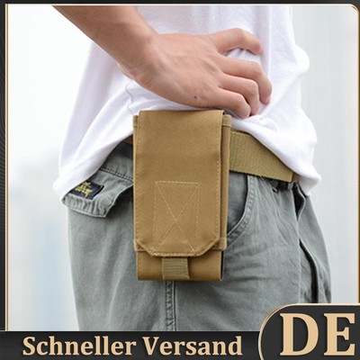 Waterproof Molle Waist Pack Camping Phone Gear Gadget Storage Bags (Khaki) DE