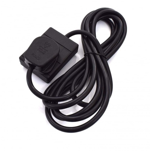 VisioSound Extension Lead - 1 Gang Plug Socket - Black Power Cable - Picture 5 of 10
