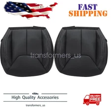 Driver & Passenger Bottom Leather Seat Cover For 2013-2017 Jeep Wrangler Rubicon