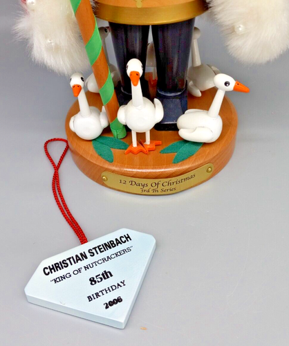 FIRMADO Steinbach 12 días de Navidad Parte 3 Papá Noel Cascanueces Alemán - S1883 - Imagen 5 de 10