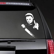 michael myers , halloween ,funny , stickers vinyl decal , autocollant