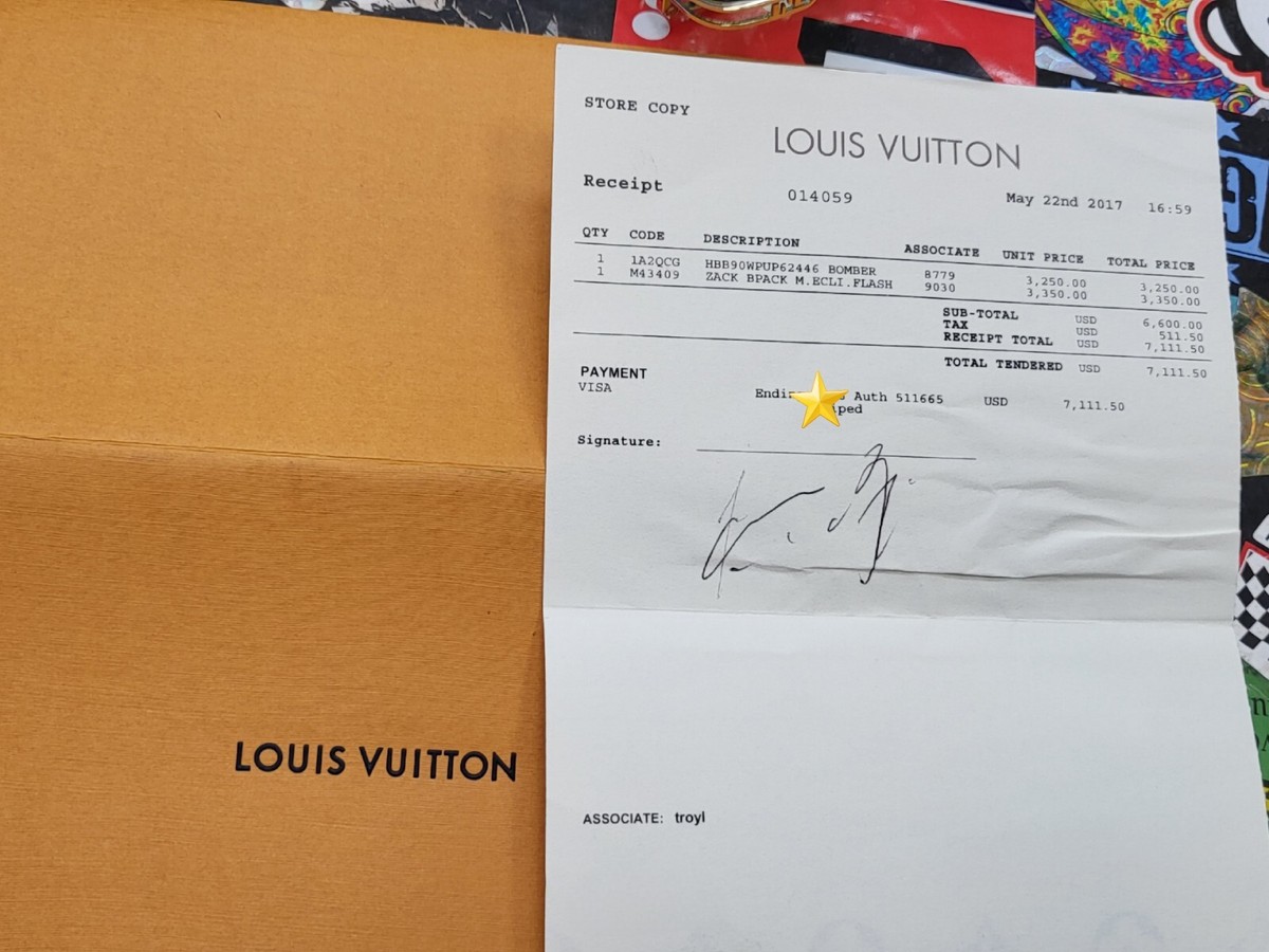 LOUIS VUITTON M43409 MONOGRAM ECLIPSE FLASH x FRAGMENT ZACK