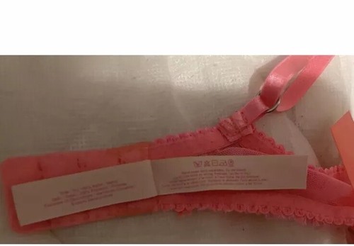 Sujetador push-up Victoria Secret 34B lentejuelas de coral brillante - Imagen 12 de 12