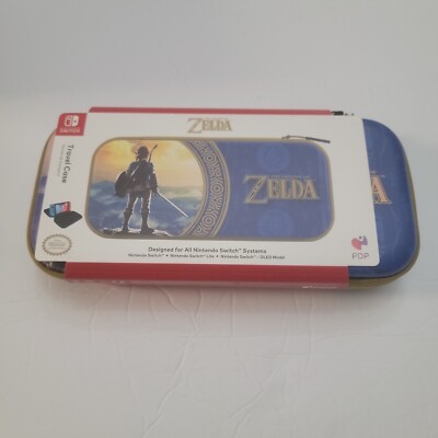PDP Slim Travel Deluxe Case for Nintendo Switch - Hyrule Blue -New