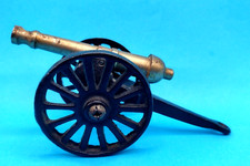Miniature Replica Civil War Toy Cannon Brass with Cast Iron Carriage