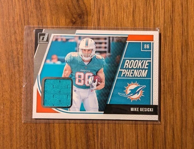 2018 Panini Donruss - Rookie Phenom Jerseys Mike Gesicki Player Worn