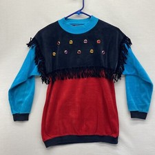 Vintage Bullfrog Sweater Youth Sz M Made In USA